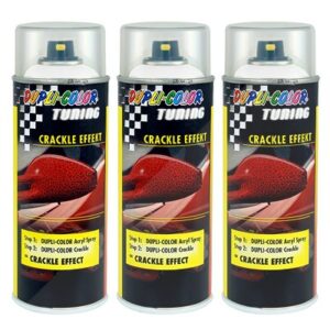 Dupli color 3x 400ml Tuning Crackle Effekt weiss 466441