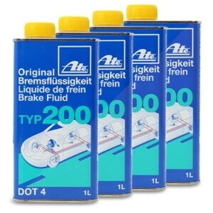 4x 1 Liter Bremsflüssigkeit Typ 200 DOT4 03.9901-6202.2