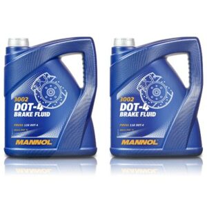 2x 5 L Brake Fluid DOT-4 Bremsflüssigkeit MN3002-5