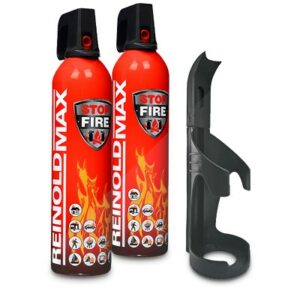 2x 750ml Feuerlöschspray STOP FIRE + Wandhalter RM750