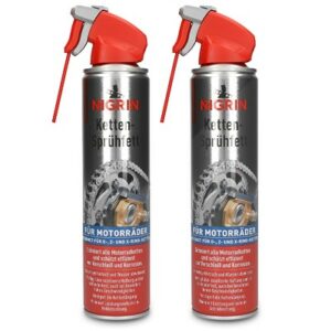 2x 400 ml MOTOR-BIKE Ketten-Sprühfett Dry Lube transparent 73888