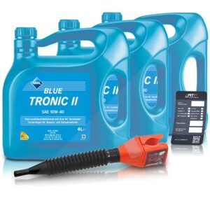 12 L BlueTronic II 10W-40 + Ölwechsel-Anhänger + Einfülltrichter 15F470