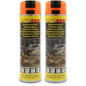 2x 500 ml Markierungsspray - Forst - Baumarkierer - neonorange 277078