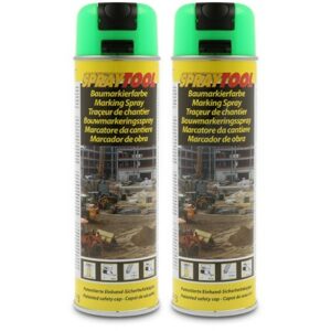 2x 500 ml Markierungsspray - Forst - Baumarkierer - neongrün 246333