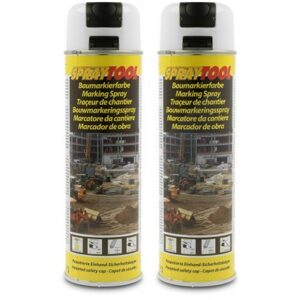 2x 500 ml Markierungsspray - Forst - Baumarkierer - weiß 289835