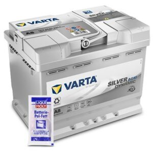 Starterbatterie SILVER DYNAMIC AGM 680A 60Ah A8 + 10g Pol-Fett 560901068J382