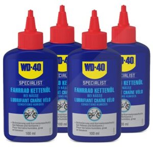 4x 100ml SPECIALIST Fahrrad Kettenöl bei Nässe 49687/NBA