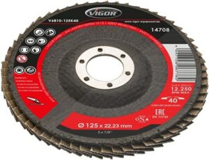 Fächerscheiben Satz - 125 mm - K-60 - Anzahl Werkzeuge: 10 V6810-125K60