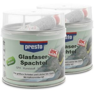 Presto  2x 1kg Glasfaserspachtel  601112