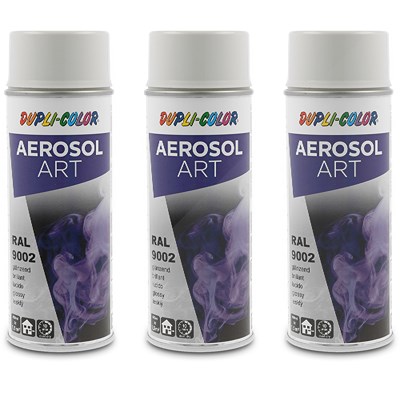 Dupli color  3x 400ml Aerosol Art RAL 9002 grauweis  722684