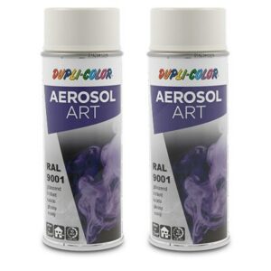 Dupli color 2x 400ml Aerosol Art RAL 9001 cremewei 722677