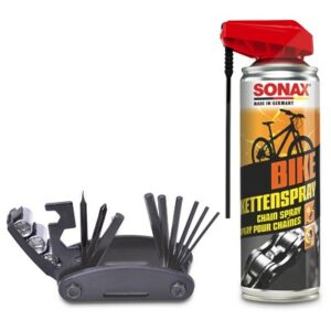 Fahrrad Multitool 15 in 1 + Kettenspray 40792649