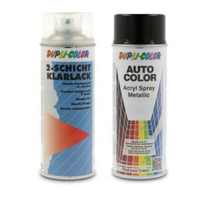 400 ml Auto-Color Lack grau metallic 70-0424 + 400ml 2-Schicht-Kl 40436782
