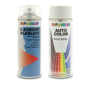400 ml Auto-Color Lack weiß-grau 1-0470 + 400ml 2-Schicht-Klarlac 40436784