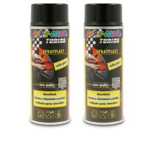 Dupli color 2x 400ml Sprayplast schwarz glänzend 388040