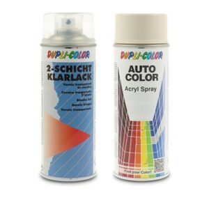 400 ml Auto-Color Lack weiß-grau 1-0120 + 400ml 2-Schicht-Klarlac 40436785