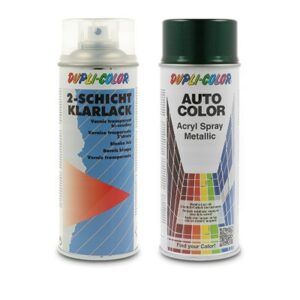 400 ml Auto-Color Lack grün metallic 30-0490 + 400ml 2-Schicht-Kl 40436808