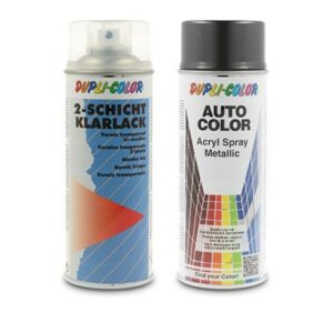 400 ml Auto-Color Lack grau metallic 70-0370 + 400ml 2-Schicht-Kl 40436805