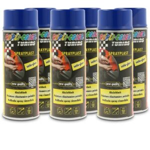 Dupli color 6x 400ml Sprayplast blau glänzend 412752