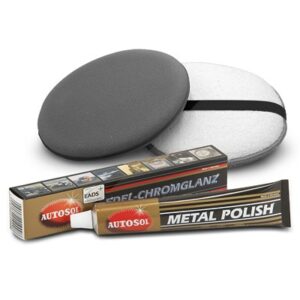 75 ml Edel Chromglanz Politur + Hand Polierpad Ø 20 cm Set 40830647