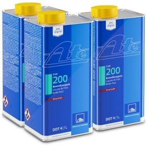 3x 1 Liter Bremsflüssigkeit Typ 200 DOT4 03.9901-6202.2