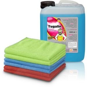 5 L Tugalin® Glasreiniger + Microfasertücher 6er Pack 40 x 30 cm 40831921