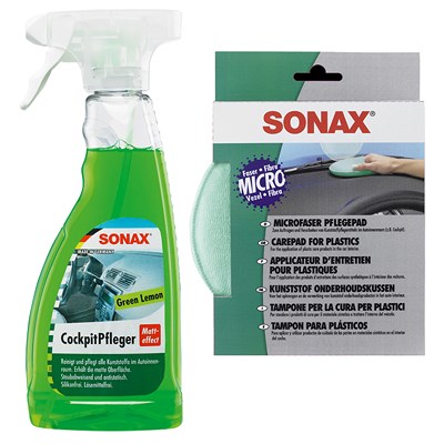 Sonax  1x 500ml CockpitPfleger Matt Lemon + Pad  04172000 : 03582410