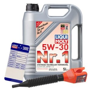 Liqui moly 5 L Nr. 1 Motorenöl 5W-30 + Ölwechsel-Anhänger  5440 : 20616 : 3050