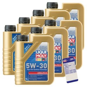 Liqui moly  7x 1 L Longlife III 5W-30+Ölw.-Anhänger  5440 : 20646