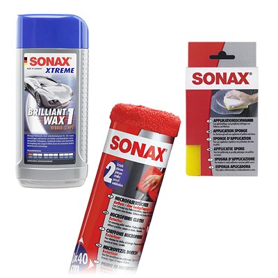 Sonax  1x 500ml XTREME Brilliant Wax 1+Schwamm+2x T  02012000 : 04162410 : 04173000