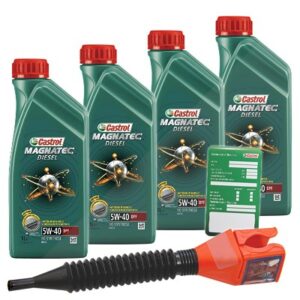 Castrol  4x 1 L Magnatec Diesel 5W-40 DPF+Anhänger+  1502B8 : 3050 : DE01675