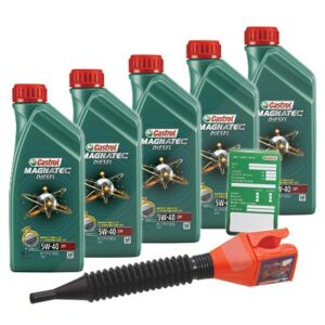 Castrol  5x 1 L Magnatec Diesel 5W-40 DPF+Anhänger+  DE01675 : 1502B8 : 3050