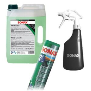 Sonax 5 L ScheibenKlar + Sprühboy + 2x MicrofaserTücher 03385050 : 04997000 : 04165410