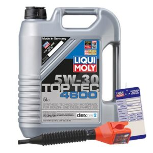 Liqui moly 5 L Top Tec 4600 5W-30 + Ölw.-Anhänger + Trichter  5440 : 3756 : 3050