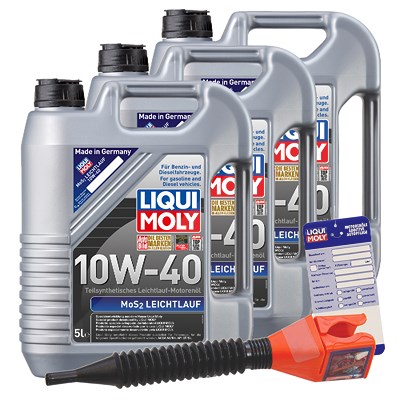 Liqui moly  15 L MoS2 Leichtlauf 10W-40+Anhänger+Tr  5440 : 1092 : 3050