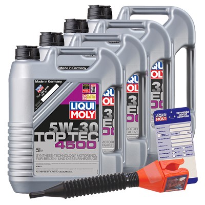 Liqui moly  20 L Top Tec 4500 5W-30+Anhänger+Tricht  5440 : 3729 : 3050