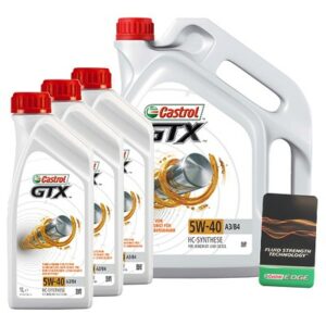 Castrol  8 L GTX 5W-40 A3/B4 + Ölwechsel-Anhänger  15218E : 15218F : DE01675