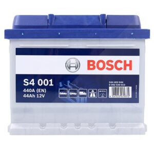 Bosch Starterbatterie S4 001 44Ah 440A 12V Ford: Mondeo III Nissan: Micra III Renault: Clio II