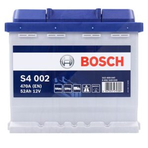 Bosch Starterbatterie S4 002 52Ah 470A 12V Renault: Twingo I Vw: Golf V