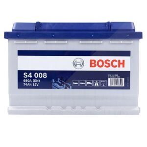 Bosch Starterbatterie S4 008 74Ah 680A 12V Renault: Clio II Vw: Golf VII