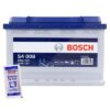 Bosch Batterie S4 008 74Ah 680A 12V+10g Pol-Fett Renault: Clio II Vw: Golf VII