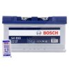 Bosch Batterie S4 010 80Ah 740A 12V+10g Pol-Fett Chrysler: Voyager IV Ford: C-MAX II