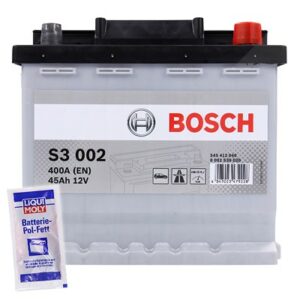 Bosch Batterie S3 002 45Ah 400A 12V+10g Pol-Fett Renault: Twingo I