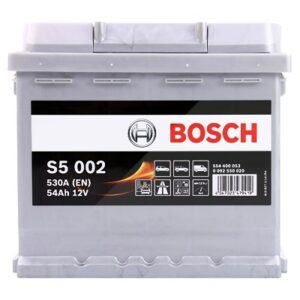 Bosch Starterbatterie S5 002 54AH 530A 12V Citroën: C1 II Nissan: Micra III Renault: Clio II